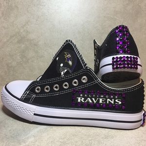 COMPASS/SPORT BRAND NFL RAVENS WOMENS BLING SHOES